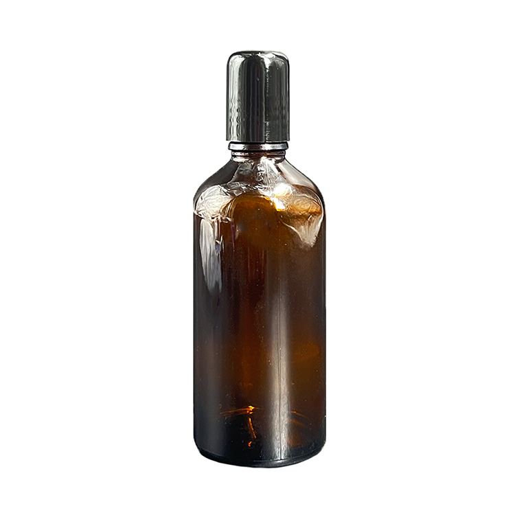 Empty Amber Glass Roll on Bottles for Essential Oils